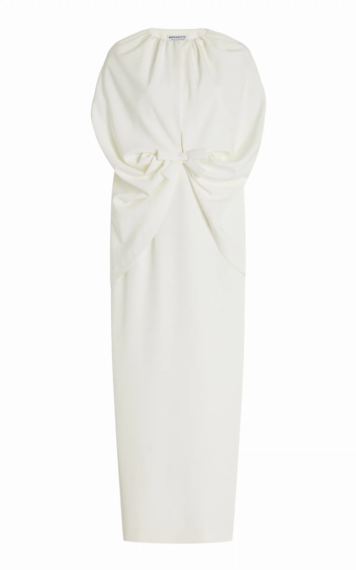 Gislene Cape-Detailed Crepe Maxi Dress