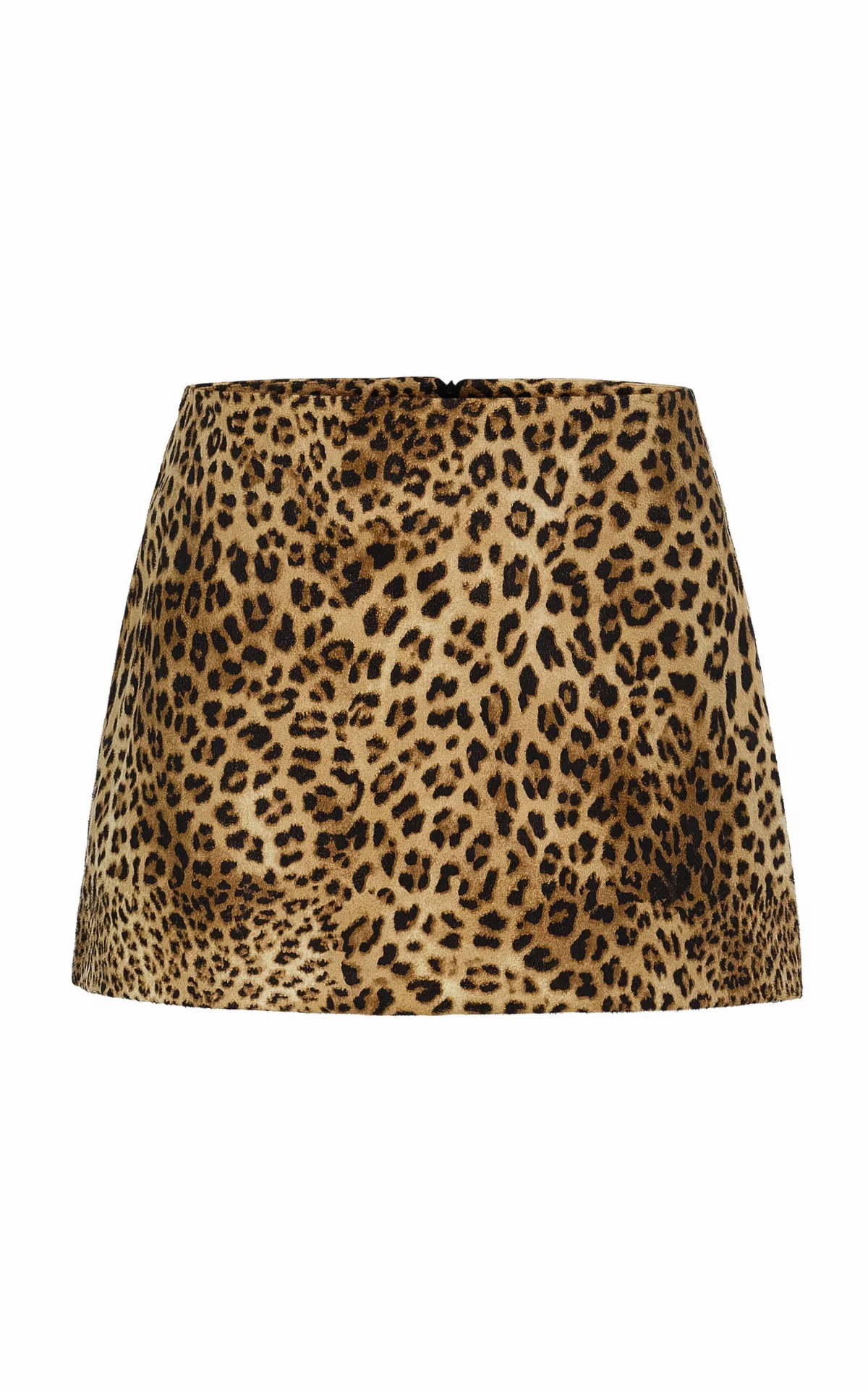 Anouk Leopard Cotton-Blend Mini Skirt by Source Unknown