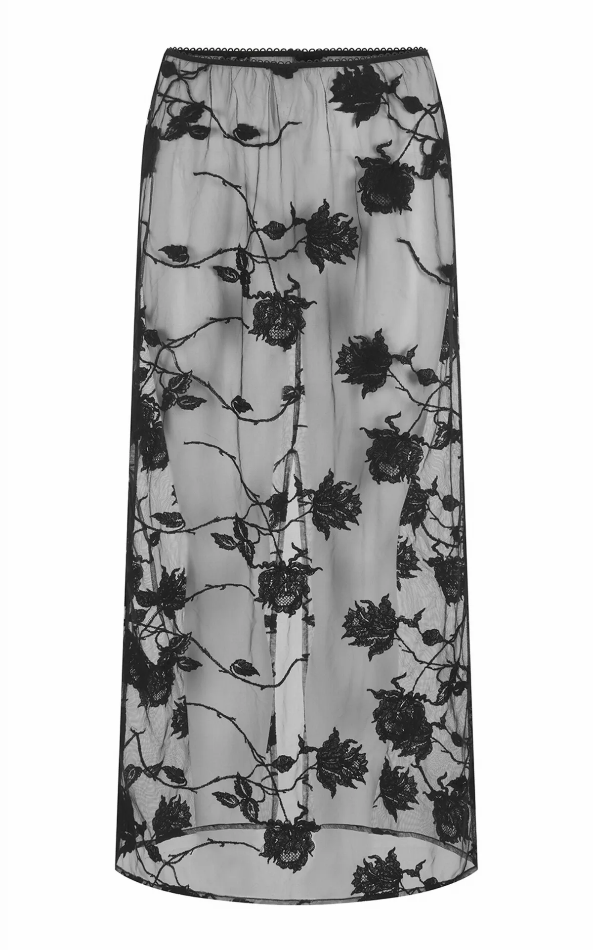 Camilla Rose Sheer Lace Maxi Skirt by Harris Tapper