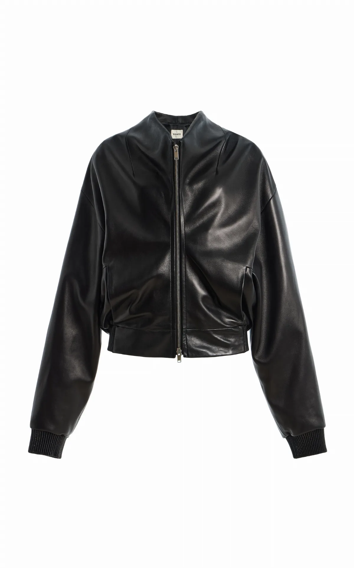 Ixin Leather Bomber Jacket by Khaite