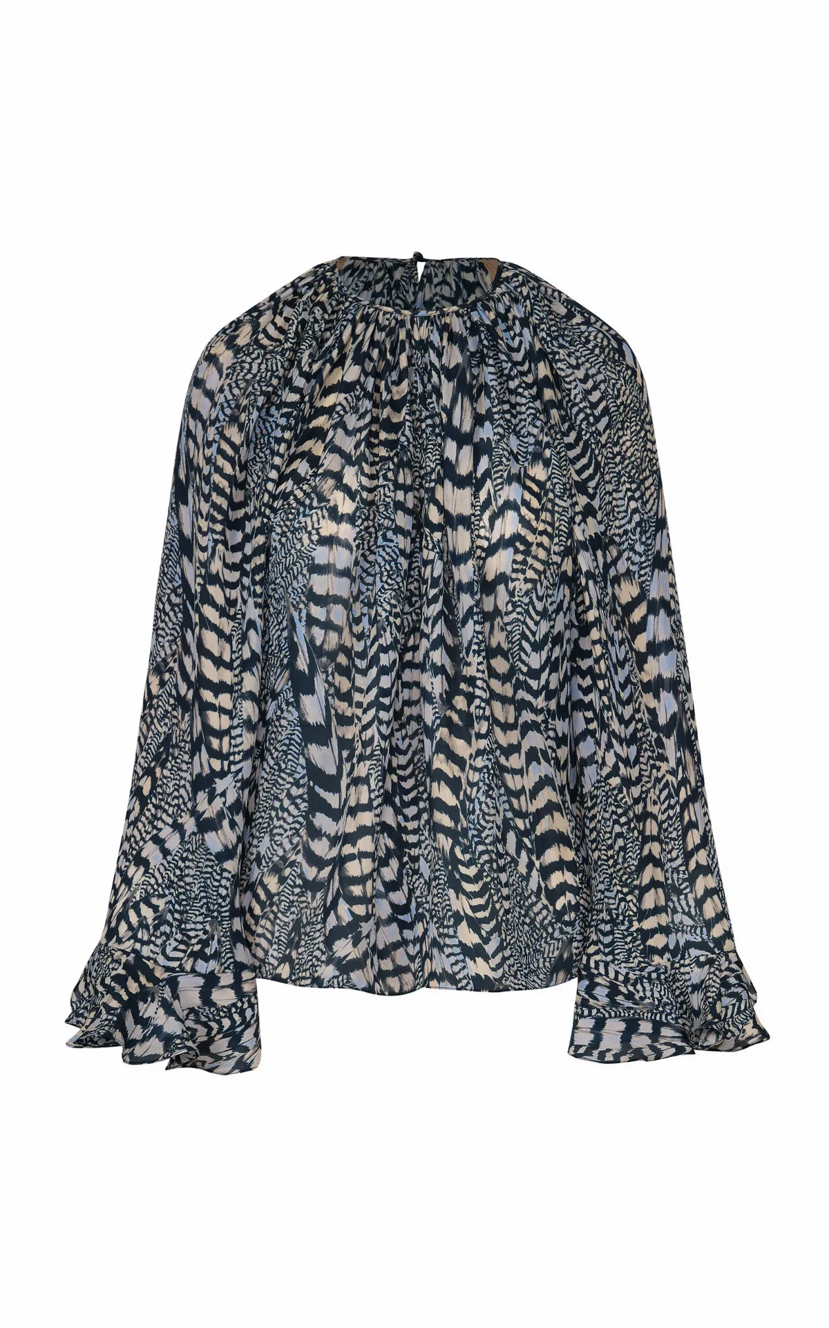 La Bohemia Printed Silk Top