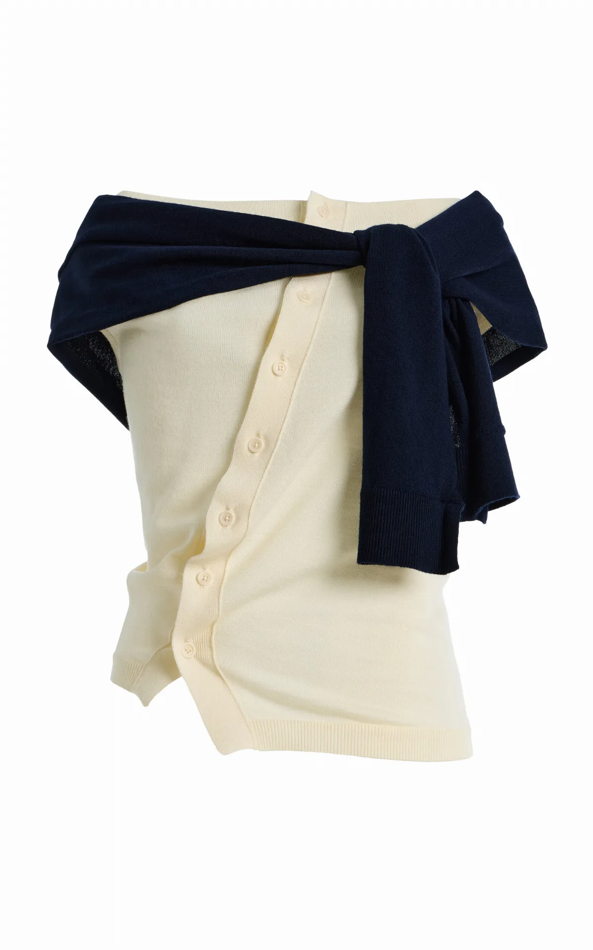 Off-Shoulder Wool Tank Top by JW Anderson