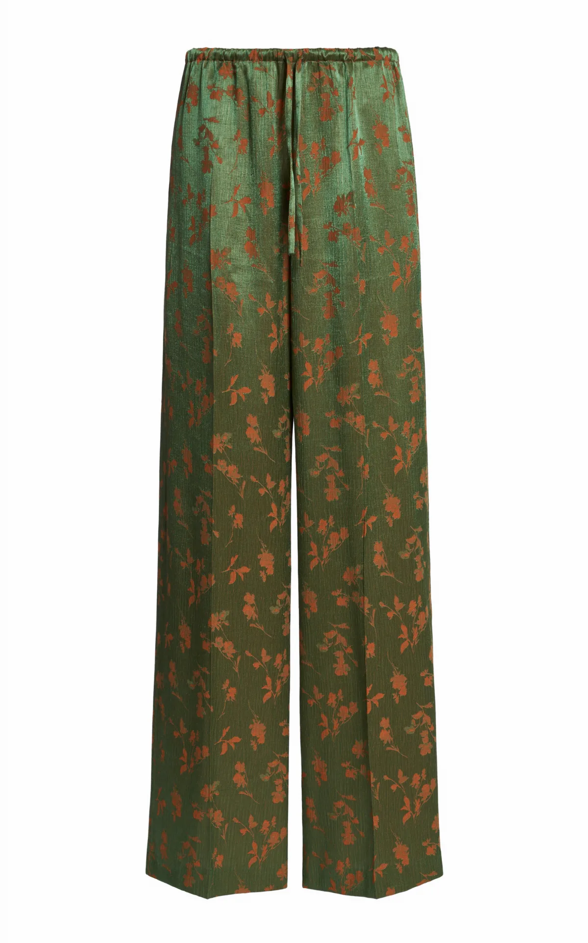 Puvis Floral Jacquard Wide-Leg Pants by Dries Van Noten