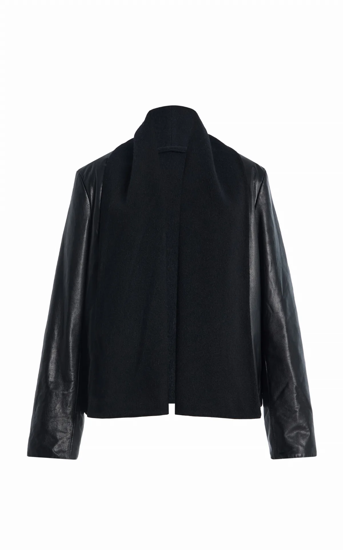 Scarf Leather Jacket by Totême