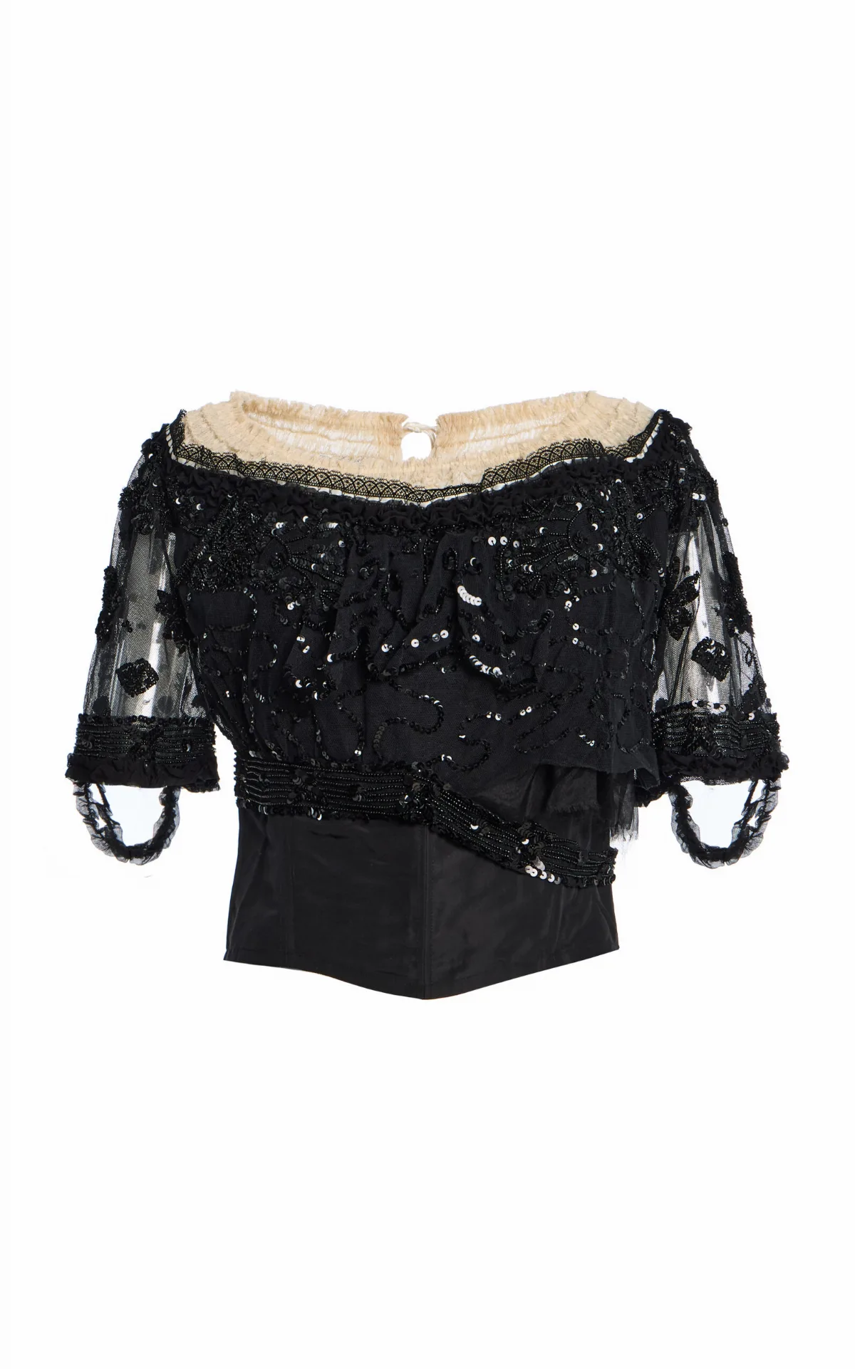 Embroidered Tulle Evening Bodice by Colleen Allen