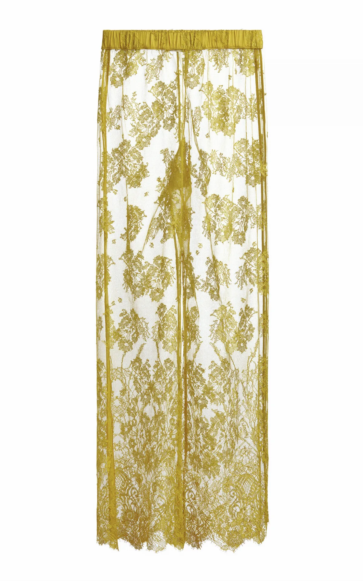Catherine Cotton-Blend Leavers Lace Pajama Pants by Evangelista Lingerie