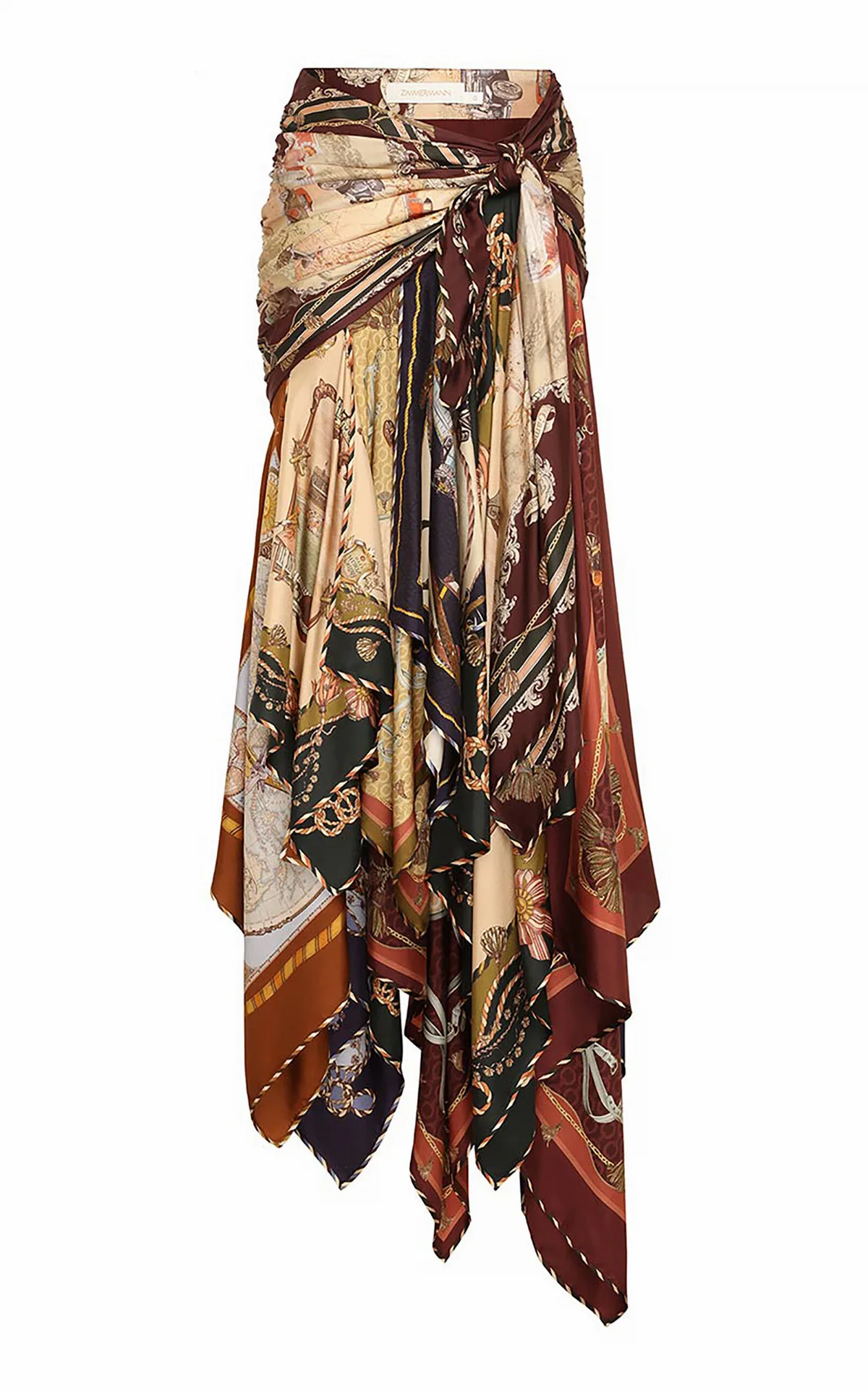 Valiant Scarf Silk Maxi Skirt by Zimmermann