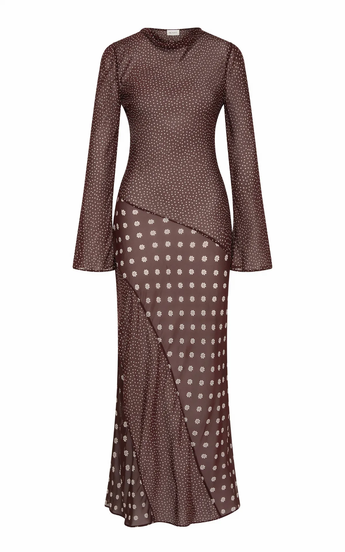 Hallie Mixed Print Maxi Dress by Roame