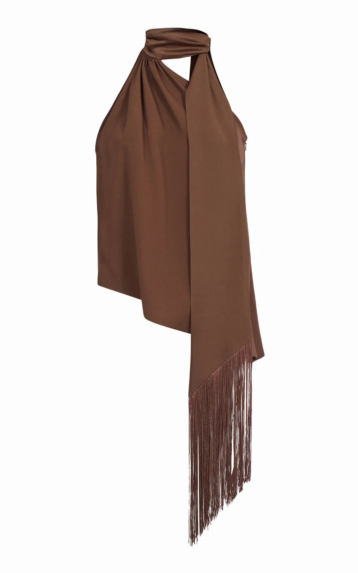 Astor Scarf-Neck Crepe Cady Top by Taller Marmo