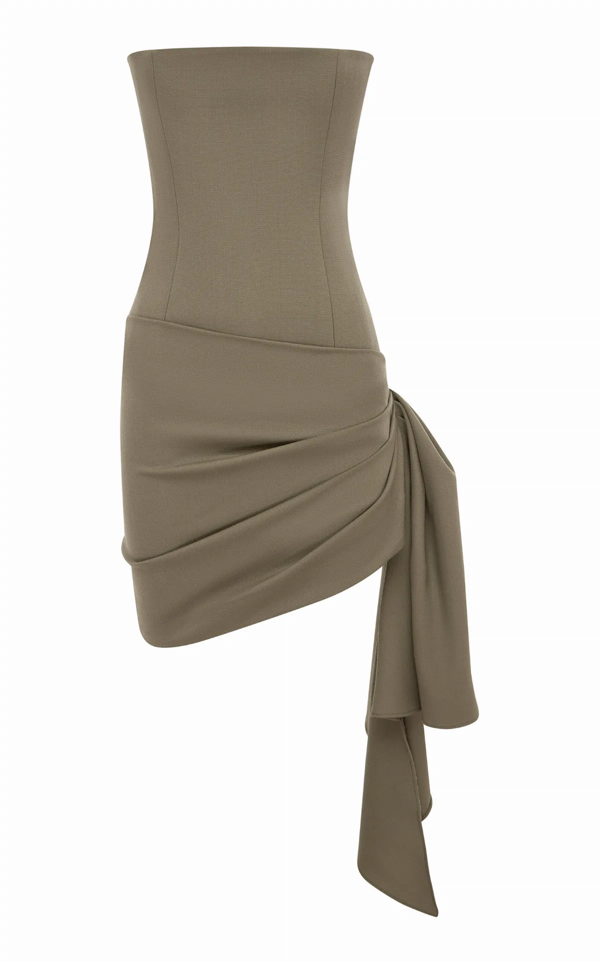 Draped Wool Mini Dress by Alex Perry