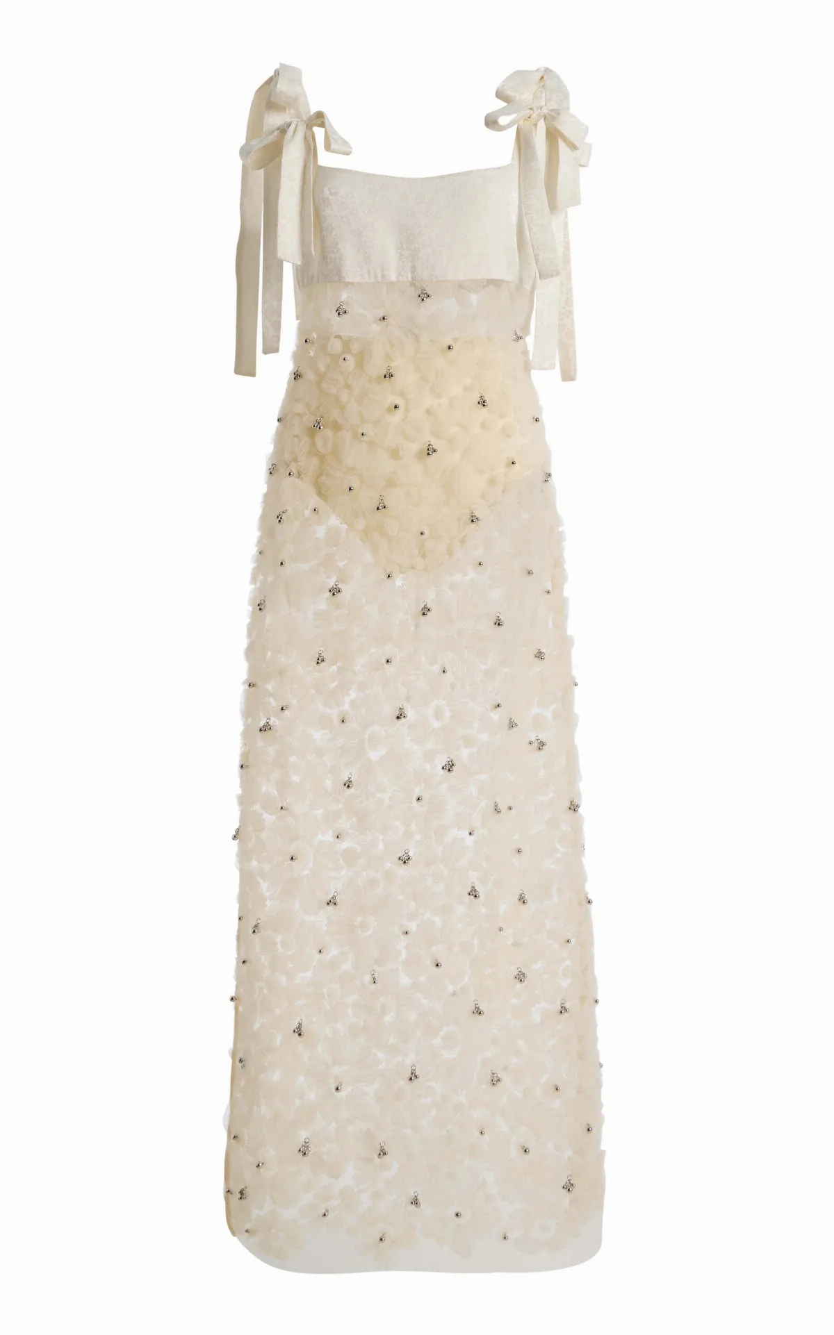 Tallula Floral-Appliquéd Tulle Midi Dress by Siedrs