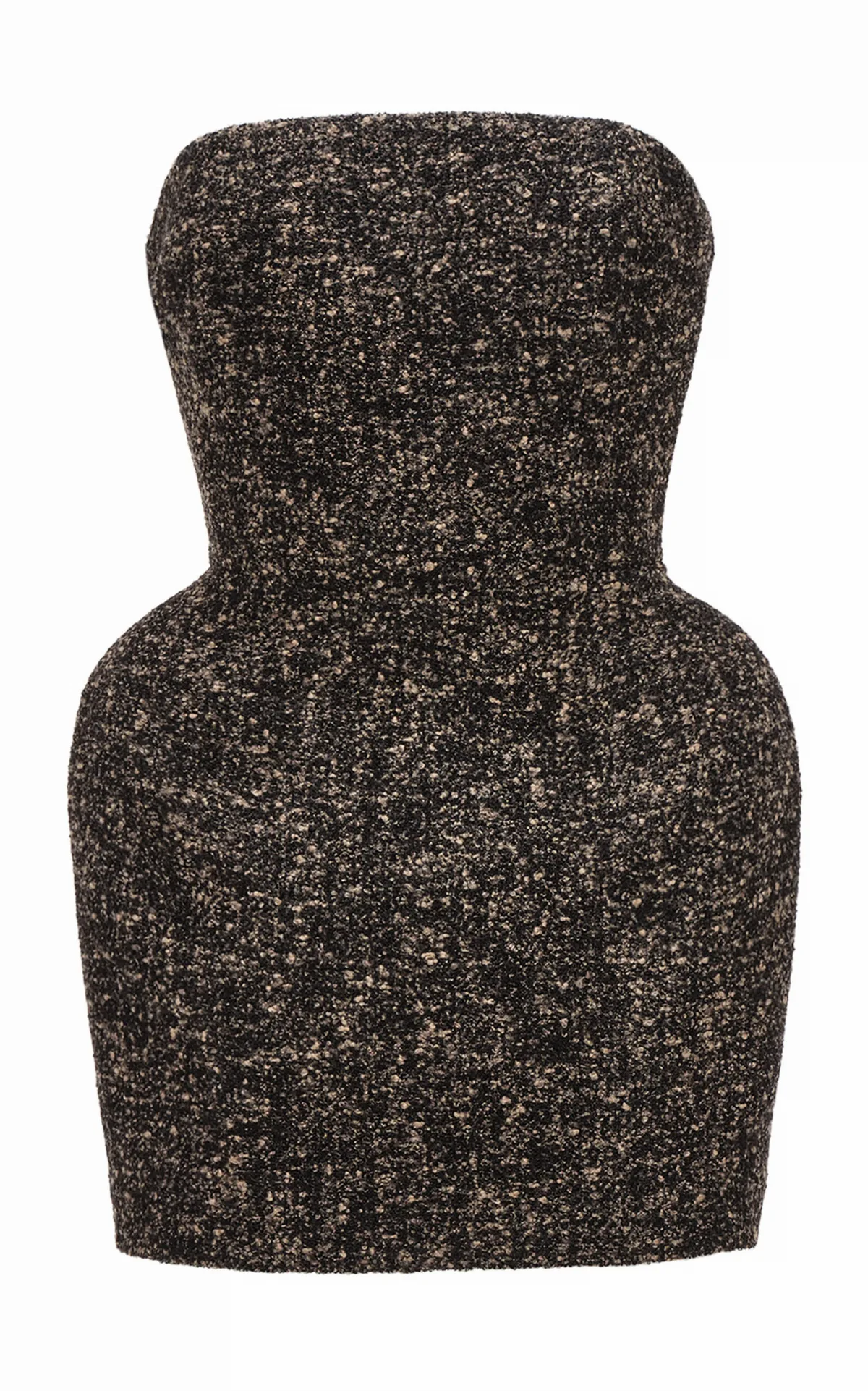 Sculpted Wool-Blend Mouline Mini Dress by Magda Butrym