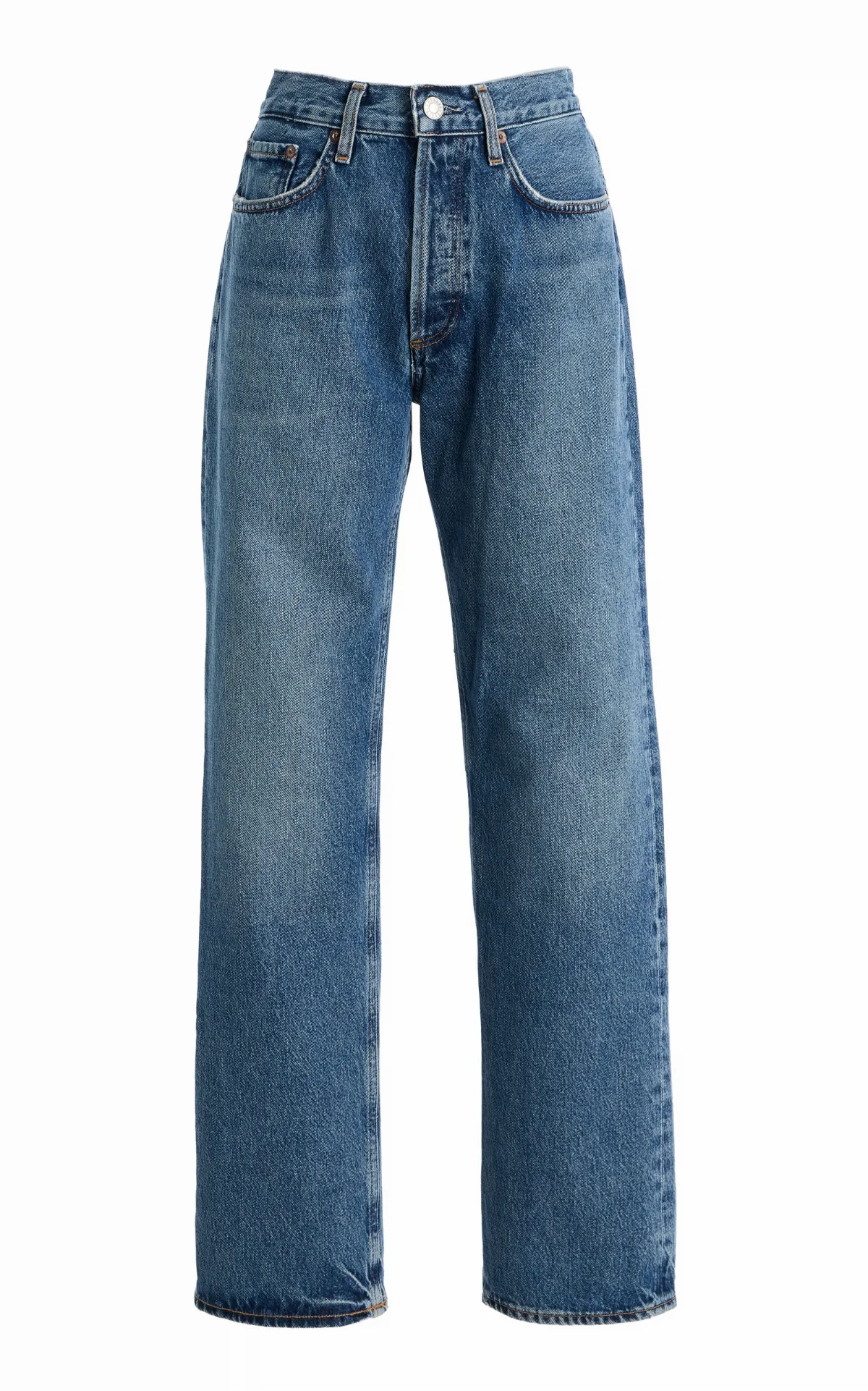 Lana Rigid High-Rise Straight-Leg Jeans by AGOLDE