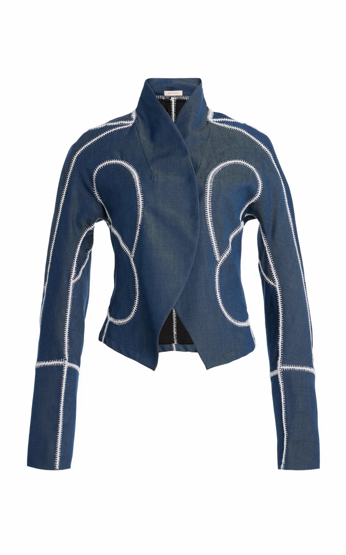 Idolo Stand-Collar Wool Blazer by Diotima