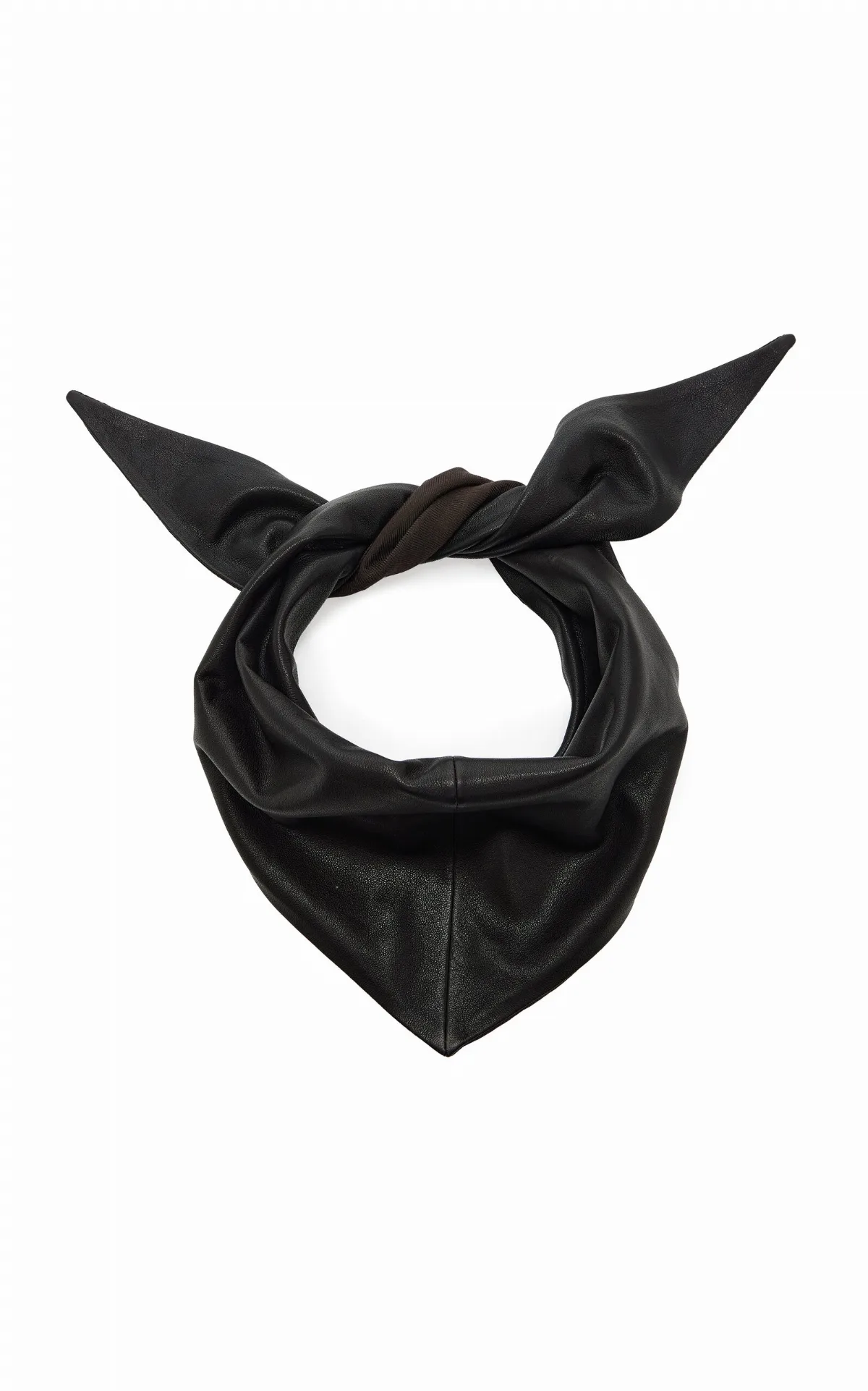 Large Leather Triangle Scarf by Lemaire