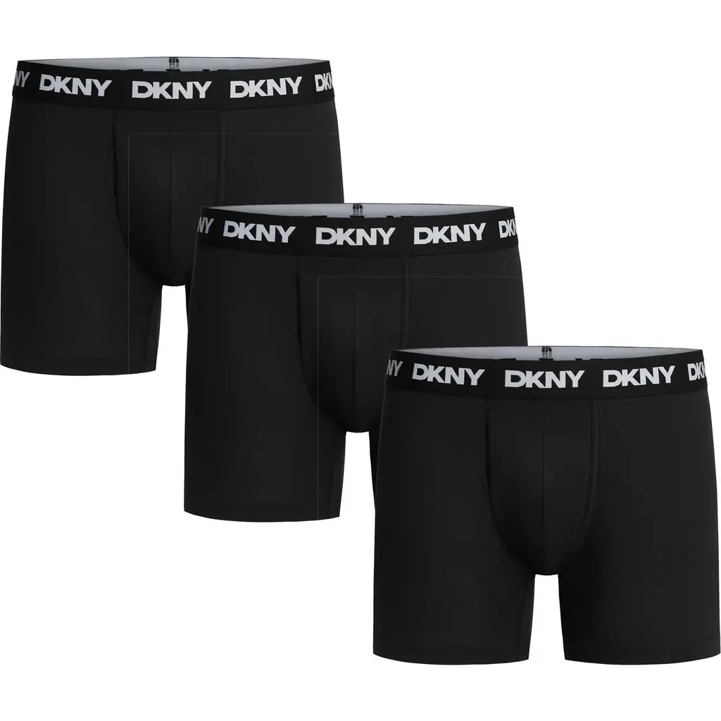 3-Pack Stretch Cotton Boxer Briefs by DKNY