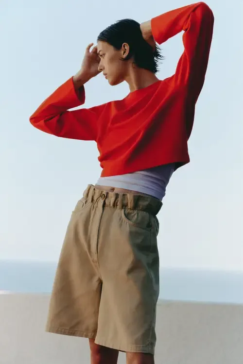 Paper Bag Bermuda Shorts by H&M