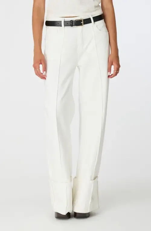 Ida Selvedge Seamed Wide Leg Jeans