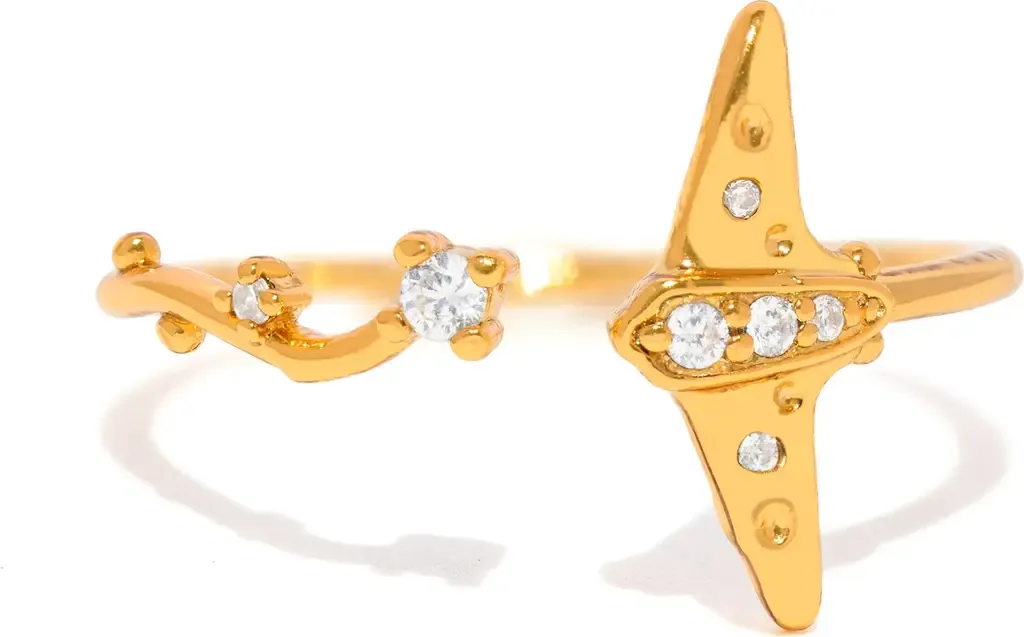 Stingray Adjustable Ring by Girls Crew
