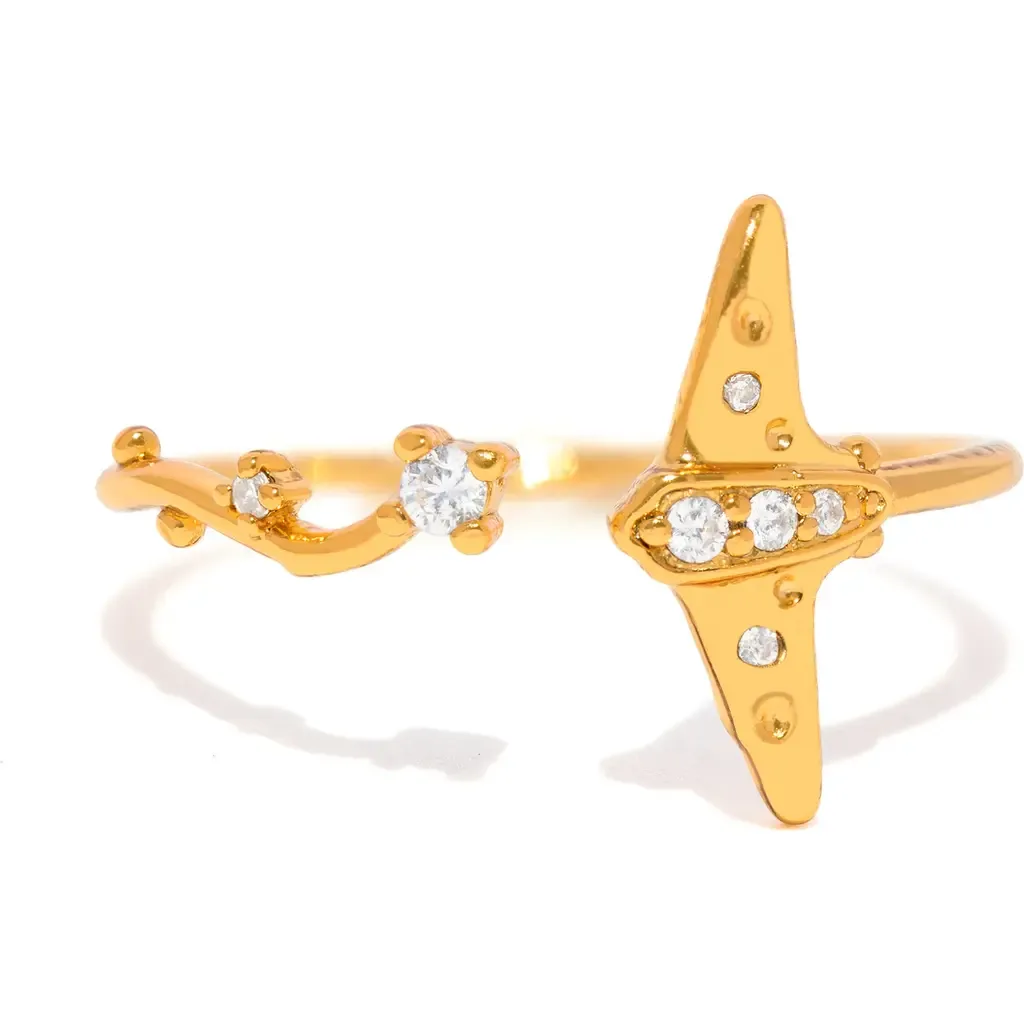 Stingray Adjustable Ring by Girls Crew