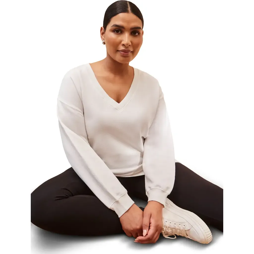 V-Neck Sweatshirt by Live Unlimited