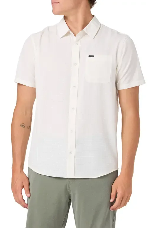 TRVLR Perforated Performance Short Sleeve Button Up Shirt by O'Neill