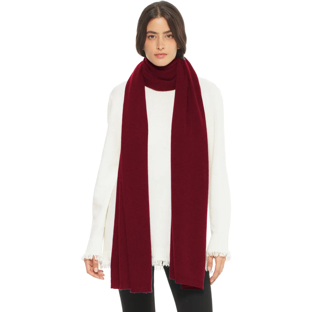 Essential Pure Cashmere Maxi Wide Scarf by Monticelli Cashmere