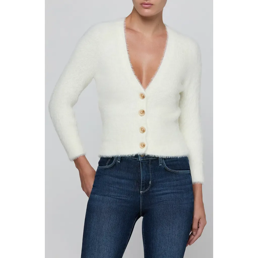 Agathe Fuzzy Cardigan by L'AGENCE