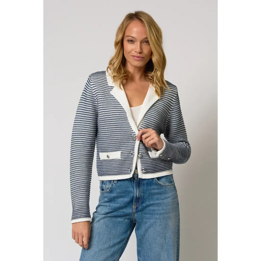 Coen Garter Stripe Jacket by Central Park West