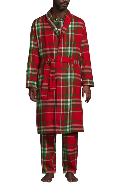 Flannel 3 Piece Pajama Set by Lands' End