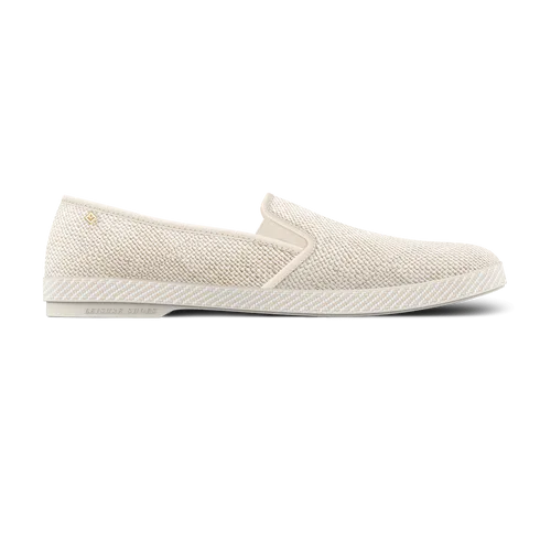 Classic Textured Raffia Slip-On Loafer by Rivieras