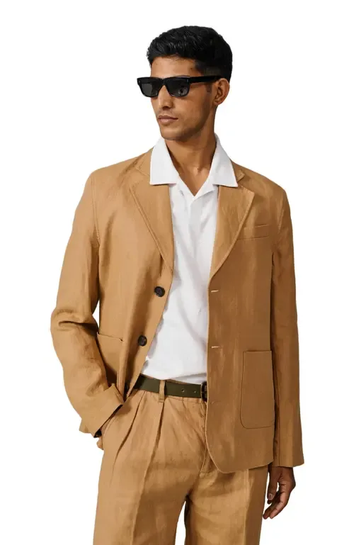 Belvedere Relaxed Linen Blazer by Aubin