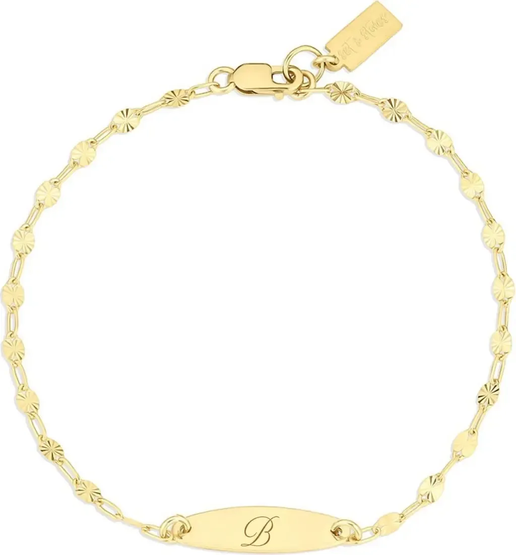 Bank Initial Bracelet by Set & Stones
