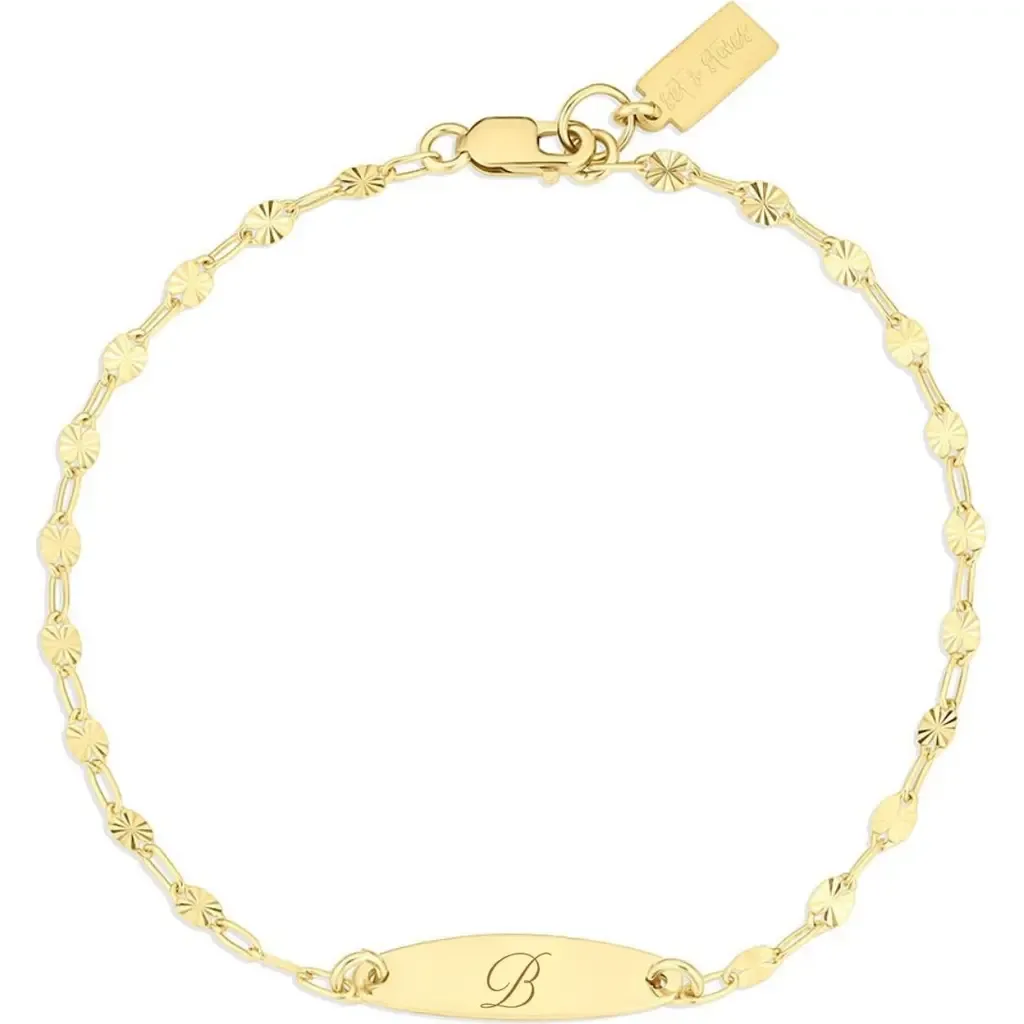 Bank Initial Bracelet by Set & Stones