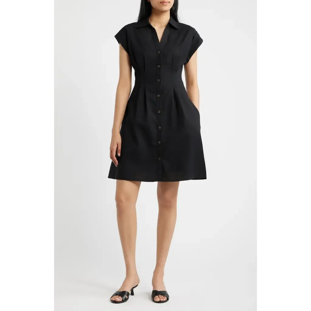 Short Sleeve Shirtdress by Julia Jordan