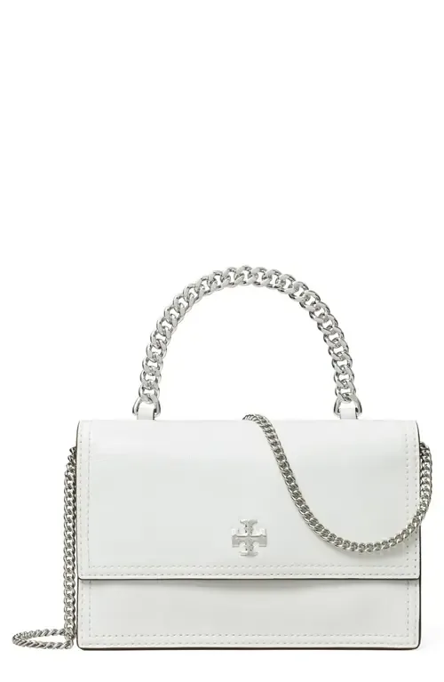 Kira Distressed Mini Top Handle Wallet on a Chain by Tory Burch