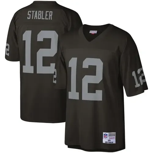 Mitchell & Ness Ken Stabler Las Vegas Raiders Legacy Replica Jersey by Mitchell & Ness