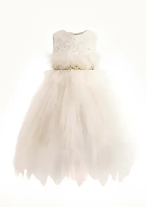 Feathered Tulle Party Dress by Tulleen