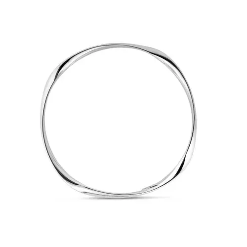 Sculpted Bangle Bracelet in Sterling Silver by The Lovery Fine Jewelry