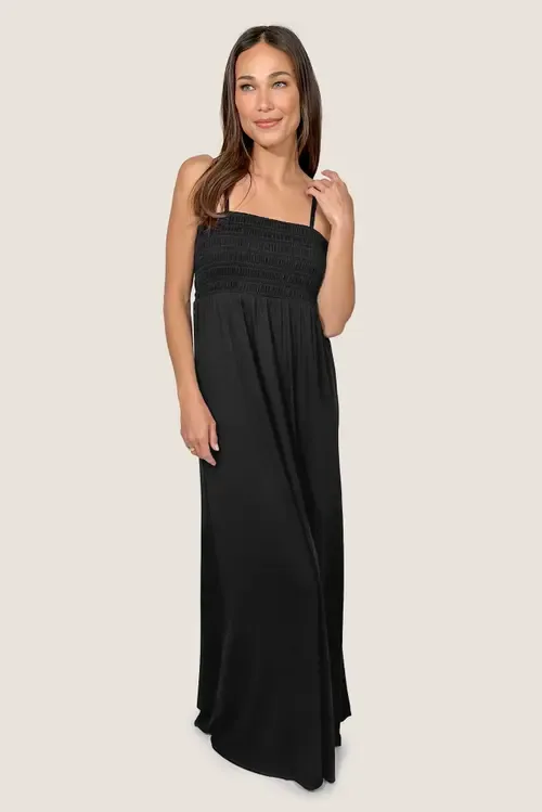 Montecito Bra-Free Smocked Maxi Dress by JJwinks