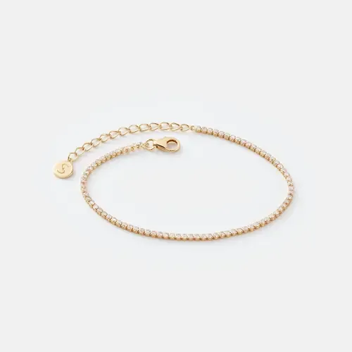 White Topaz Tennis Bracelet by Sara Patino