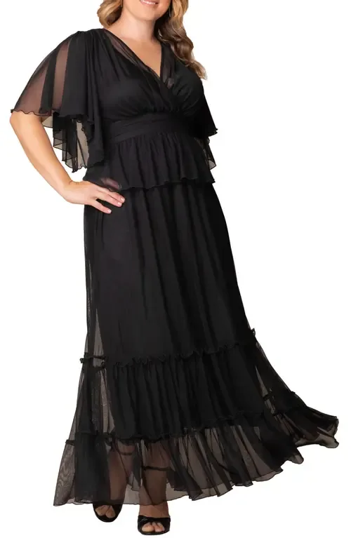 Graceful Tiered Gown by Kiyonna