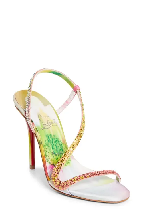 Rosa Z Crystal Embellished Slingback Sandal by Christian Louboutin