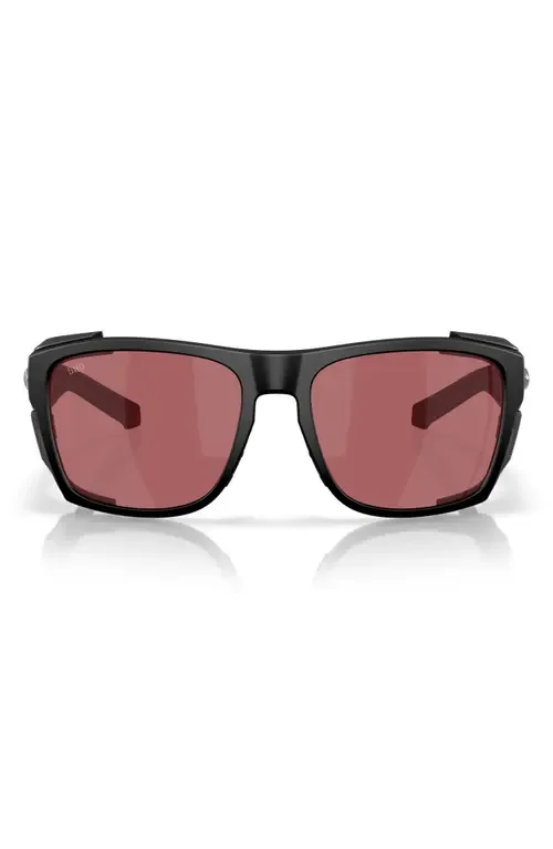 King Tide 58mm Rectangle Polarized Sunglasses by Costa Del Mar