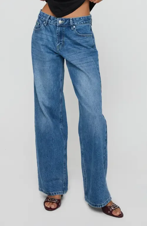 Serenitia Relaxed Straight Leg Jeans by Princess Polly