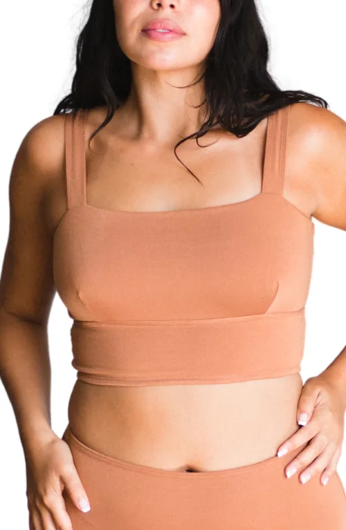 Organic Cotton Square Neck Bralette by Proclaim