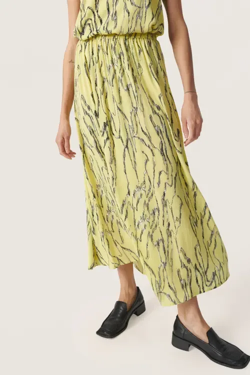 Zaya Elastic Waist Maxi Skirt by Soaked in Luxury