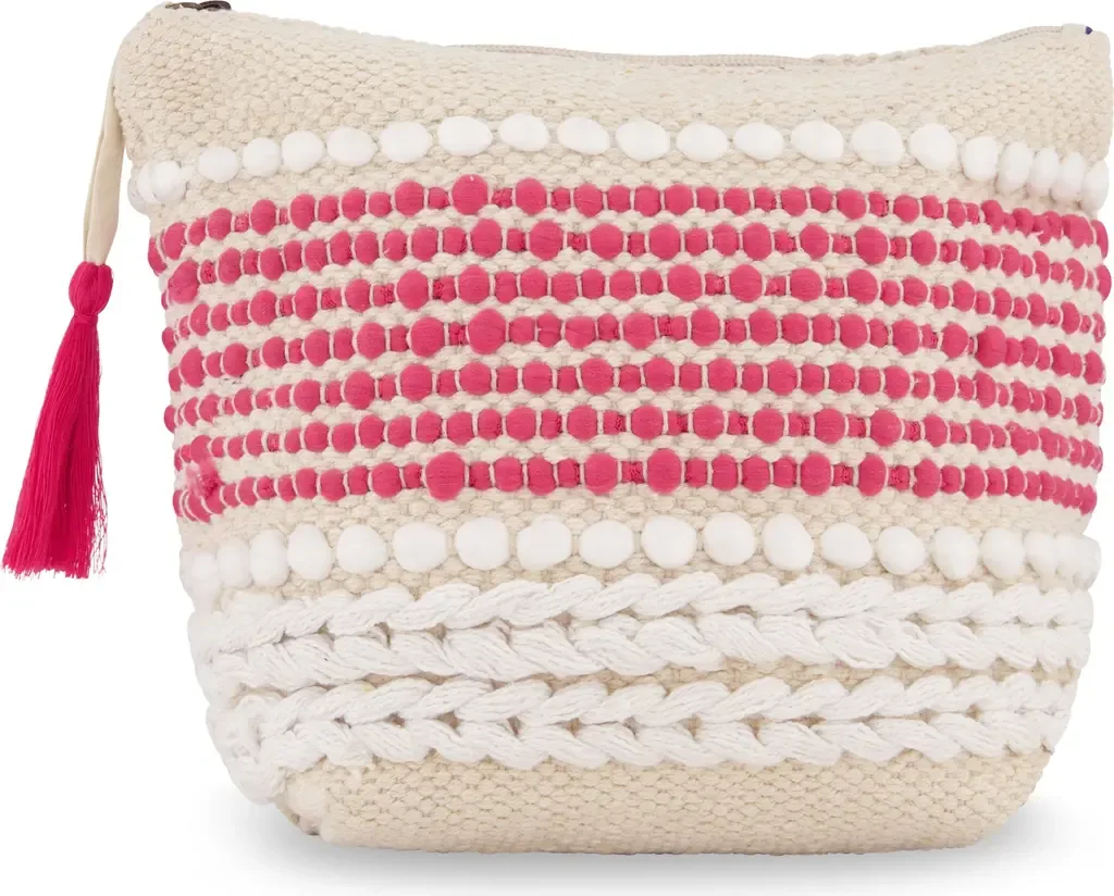 Saline Beach Medium Zip Pouch by Mer St. Barth