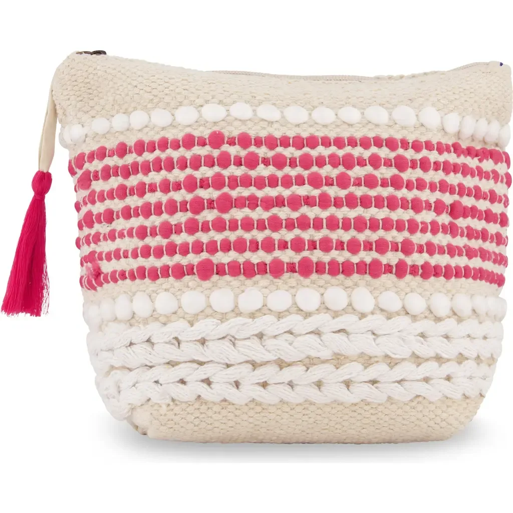 Saline Beach Medium Zip Pouch by Mer St. Barth