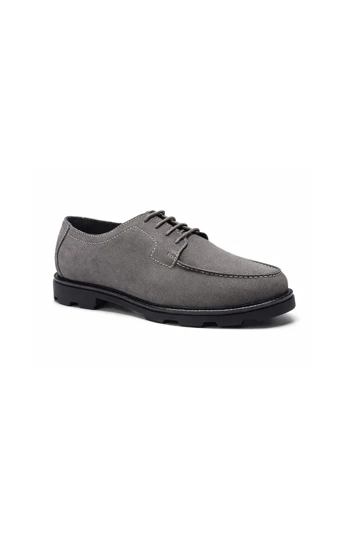 Dalton Moc Derby in Grey Leather by A. Veer